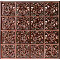 Genova Ceiling Tile - Antique Copper - Box of 10