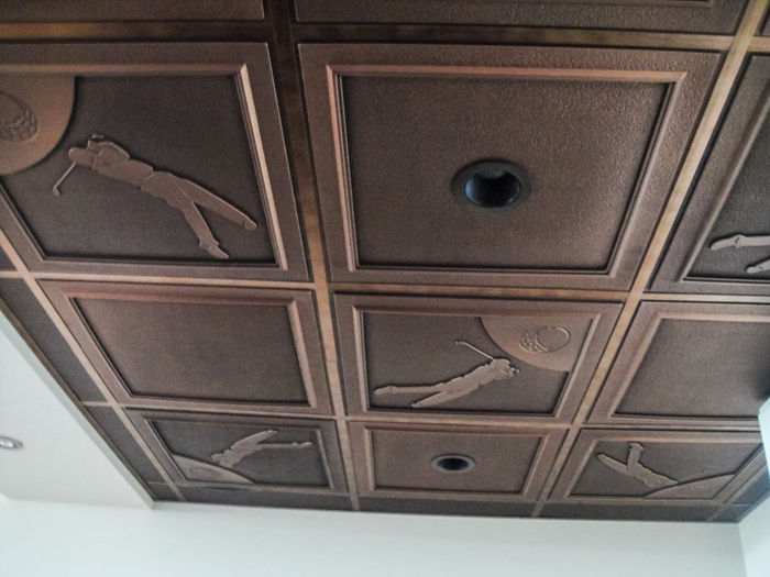 Bronze Golf Ceiling Tile