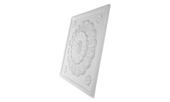 Picture of Medallion White Ceiling Tile